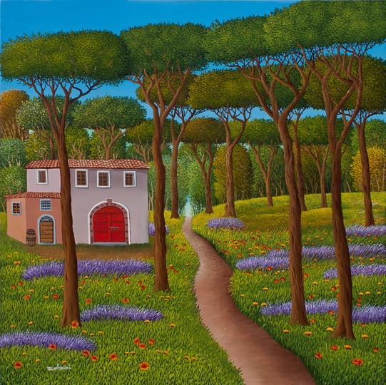 Path in the pinewood
