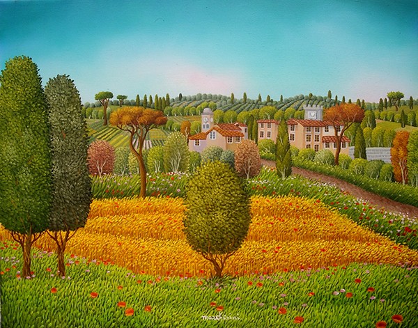 Paesaggio con grano