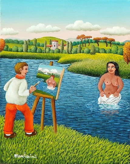 Pittore e modella (bozzetto)
