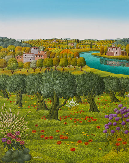 Landscape with Olive Trees