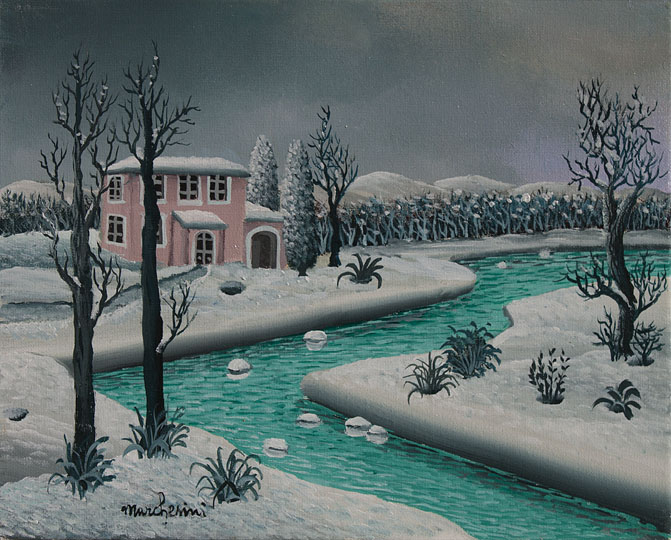 Paesaggio nella neve